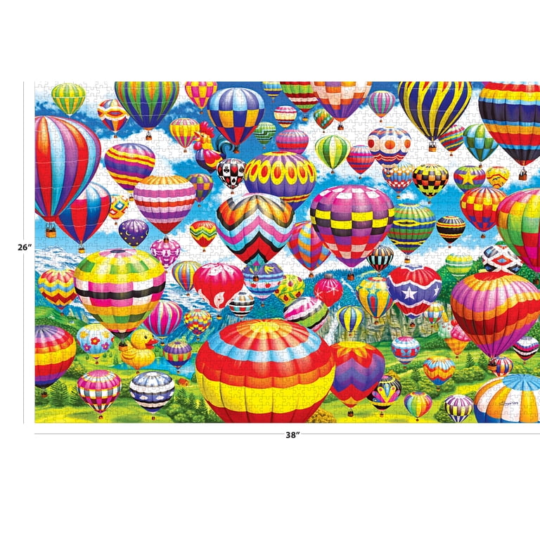 RoseArt Colorluxe 2000-Piece Colorful Balloons in The Sky Adult