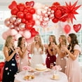 thumbnail image 5 of Pink Red Rose Gold Balloon Arch Kit Garland, Pink Christmas balloon arch for 2026 New Year's Eve Women Birthday Party Valentines Baby Shower Bridal Shower Wedding Party Decorations, 5 of 8