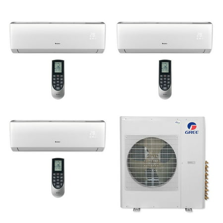 

Gree MULTI42CLIV306 - 42 000 BTU Multi21+ Tri-Zone Wall Mount Mini Split Air Conditioner Heat Pump 208-230V (9-12-24)
