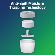 (2 pack) Concrobium Moisture Grabbers Refillable Moisture Absorber Container, Fragrance Free, 12.3 oz Tablet