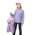 thumbnail image 6 of SYNPOS Child Girls Polar Fleece Jacket+Hardshell Jacket with Detachable Hood,3-13Y, 6 of 14