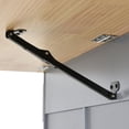 thumbnail image 4 of Harper & Bright Designs Kitchen Island Cart with Drop Leaf Breakfast Bar Wood Top, Rolling Kitchen Cart with Storage Drawes and Towel Rack Doors, Blue, 4 of 14