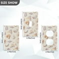 thumbnail image 7 of Yayeee Blank Wall Plate Cover 1-Gang 4.5"x2.7" Home Unused Decorative Outlet, Colorful Watercolor Seashells, 7 of 7