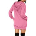 thumbnail image 4 of Robes de Fête de Noël pour Femmes Robe Midi Manches Longues Corsage Froncé Robe Florale pour Fête d'Automne Plage (Taille : L), 4 of 4