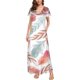 thumbnail image 1 of Puntoco Vestido De Manga Corta Con Cuello En V, Vestido Largo Hasta El Suelo De Verano Para Mujer, Vestido Largo Informal Suelto Con Bolsillos, Abertura De Manga Corta, Blanco Xxl, 1 of 5