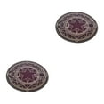 thumbnail image 3 of ZheElen Cartoon Rug - Classic Style Easy To Clean Non-toxic Anti-skid Particles Safe Round Carpet Yellow Line Starts 60cm 2Set, 3 of 6