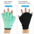 thumbnail image 6 of Uxcell Webbed Swimming Aquatic Gloves Printing Water Resistance Training Gloves Light Green, M, 6 of 6
