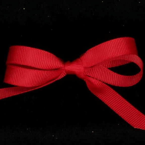 The Ribbon People Scarlet Red Woven Edge Grosgrain Craft Ribbon 1" x 88 Yards