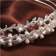 thumbnail image 5 of 2 piezas de diadema de diamantes de imitación de perlas de imitación para mujer para fiesta de boda, diadema con corona de flores y hojas para novia y damas de honor, 5 of 6