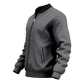 thumbnail image 6 of Mens Jacket Stand Collar Full Zip Easy Care Plus Size Regular Fit Windproof Breathable Outdoor Travel Utility Coat, 6 of 10