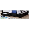 thumbnail image 2 of JERFIT Twin over Full Bunk Bed with Storage Drawers, Solid Wood Frame, Attached Ladder, Black, 2 of 5