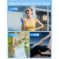 thumbnail image 4 of JISULIFE Portable Handheld Fan, Mini Personal Fan, 3 Speeds, 12–19H Runtime Rechargeable Power Bank Fan with Flashlight for Travel/Outdoors,Gift for Women -Grey, 4 of 6