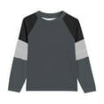 thumbnail image 4 of Long Sleeve Shirts for Girls Casual Crewneck T-Shirts Size 4-14 Teens Kids Basic Color-Block Raglan Pullover Comfort Athletic Workout Tunic Tops, 4 of 6