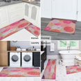 thumbnail image 6 of 2 Piece Pink Flowers Dalia Spring Rug Kitchen Rug Set, Decor Kitchen Rugs, Absorbent Non-Slip Washable Floor Mats, Home Indoor Runner Rugs 17"x47"+17"x30", 6 of 7