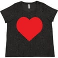 thumbnail image 3 of Inktastic Red Heart Women's Plus Size T-Shirt, 3 of 5