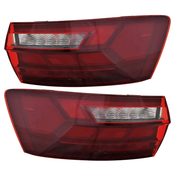 New LED Outer Pair Of Tail Lights Compatible With Volkswagen Jetta Sport 1.5L 2022 2023 By part number 17A 945 096 B 17A 945 095 B 17A945096B 17A945095B VW2805133 VW2804133 17A-945-096-B 17A-945-095-B