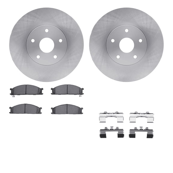Dynamic Friction Company Front Brake Rotors with 5000 Advanced Brake Pads includes Hardware 6512-13052
