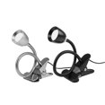 thumbnail image 3 of Lámpara de escritorio LED de 1 pieza, lámpara de abrazadera USB Protección ocular de luz suave de lectura flexible, negro TUNC Sencillez, 3 of 4