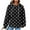 Black, variant on Kaemgyyd Womens Tops Tunics Casual Long Sleeve Hoodie Polka Dots Pullover Loose Drawstring Fashion Clothing Sweatshirts