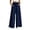 Blue, variant on Women's High Waisted Wide Leg Casual Pants Loose Fit Flowy Trousers With Pockets Soft Comfy Straight Long Pants