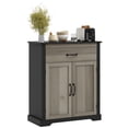 thumbnail image 1 of HOMCOM Storage Cabinet Buffet Cabinet with Adjustable Shelf Black, 1 of 10