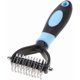 thumbnail image 4 of Stainless Steel Pet Detangling Comb with Dual-Sided Undercoat Brush for Professional Grooming and Knot Removal, 4 of 4