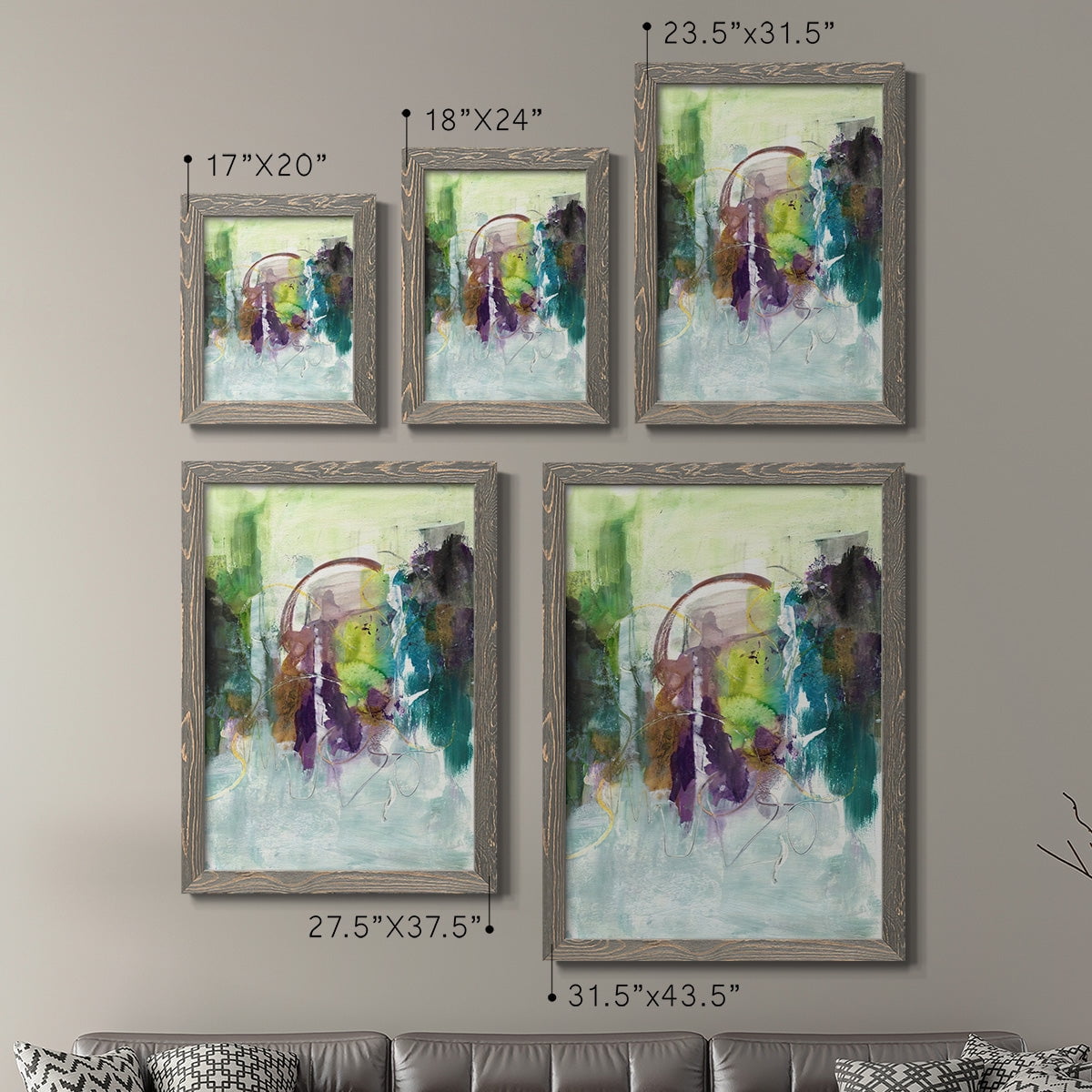 Moving On I - Premium Framed Canvas 2 Piece Set - Ready to Hang