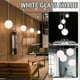 thumbnail image 2 of Modern Globe Light Shade White Matte Glass for Chandelier, 2 of 5