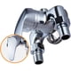 thumbnail image 3 of Grifo de ducha con disco de sellado de cerámica de alta calidad, mezclador de agua fría y caliente con diseño de mango ergonómico, mezclador de baño de montaje en pared que garantiza un, 3 of 5