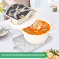thumbnail image 3 of Yayeee Pot Holders Kitchen Heat Resistant with Pocket 7"x9.8" Cotton Oven Cooking Hot Pads, Astronaut Floating, 3 of 7