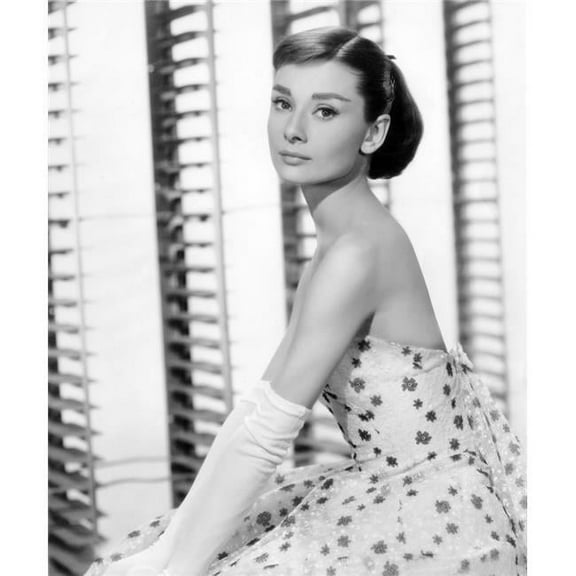 Funny Face Audrey Hepburn In A Givenchy Evening Gown 1957 Photo Print, 16 x 20 - Large