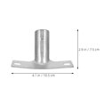 thumbnail image 2 of SHOWERORO 5Ud Adaptador Universal De Soporte Para Mango De Escoba Metálico Plateado Para Limpieza Doméstica Y, 2 of 8
