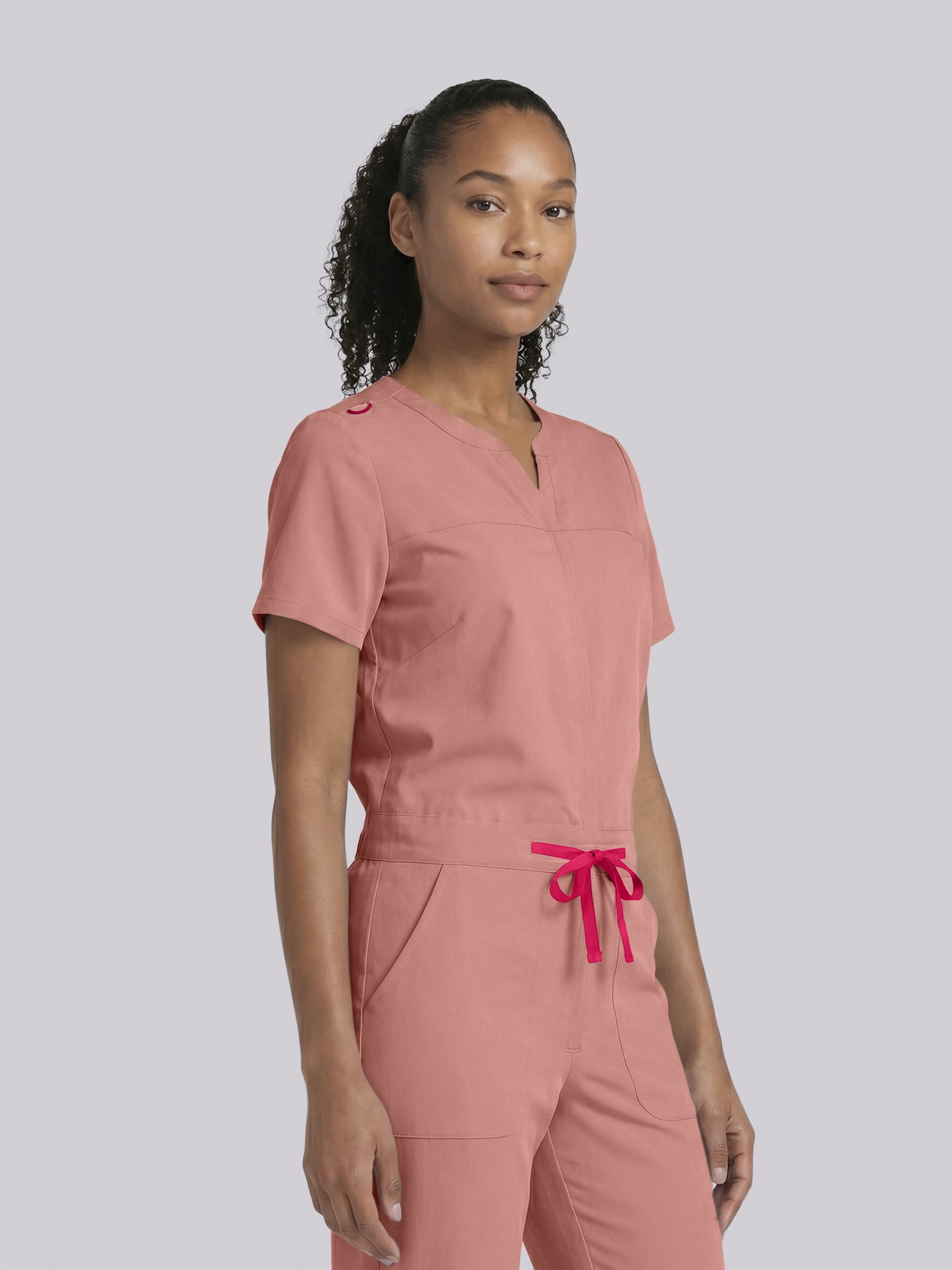Scrubstar Ultimate Women’s Antimicrobial Drawstring Straight Leg Scrub Jumpsuit, Sizes XS–2XL