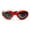 Red, variant on Dog Soft Sunglasses Dog Goggles Big Area Dog Sunglasses ith Adjustable Straps,for Medium Dogs,for Long Snout Dogs Cycling,Ski,Motorcycle