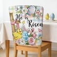 thumbnail image 1 of Dvkptbk 2-Pack Easter-Themed Restaurant Chair Back Covers Spring Home Decor Protective Covers Removable and Washable Seat Covers Suitable for Party Decorations easter decorations, 1 of 6