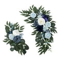 thumbnail image 2 of Leatfisat Blue Floral Arrangement, Popular Home Decor, Elegant Arrangements With Blue Roses & Greenery,Decorative Flower, 2 of 5