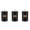 Black, variant on 3Pieces Delicate Farmhouse Iron Canister Set For Coffee Teas And Sugar Storage