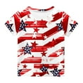 thumbnail image 4 of ZACPNCV Flag Shirt for Girls USA Flag T-Shirt 4th of July Shirt Patriotic Tee Tops Independence Day Clothes Blue 7-8 Years, 4 of 6
