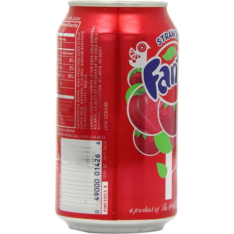 Fanta Strawberry 355 mL Cans - (Pack of 12) - Walmart.com