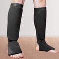 thumbnail image 1 of Hombres Shin Instep Guards Cloth Protector Accesorios Suministros Protección de entrenamiento Elástico Casua par para Taekwondo Gym Muay Thai MMA Negro Macarena Espinilleras para empeine, 1 of 5