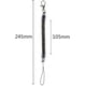 thumbnail image 2 of 10 llaveros de cuerda de resorte negro con resorte elástico en espiral con correa para llavero de teléfono móvil con gancho de seguridad y llavero retráctil con cierre de langosta de metal (bl, 2 of 5