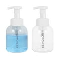thumbnail image 2 of Flowcheer Foaming Hand Soap Dispenser - Round Empty Foam Pump Bottle - PET plastic, BPA free - Set of 2, 2 of 7