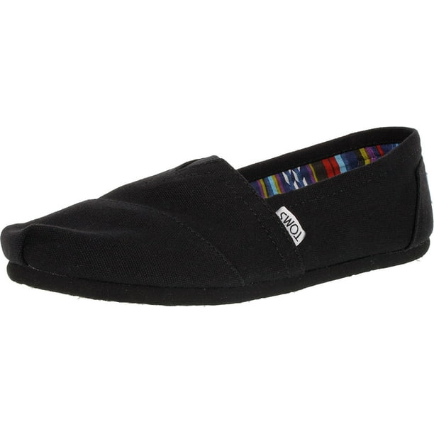 Toms black canvas women's classics sale