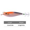 thumbnail image 2 of Señuelo de pesca de calamar Horizontal brillante 11CM/134G anzuelos de madera para Jigging de calamar anzuelos de camarón anzuelo de pulpo cebo de sepia para pesca, 2 of 8