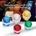 thumbnail image 1 of Domqga 5PC/set LED Illuminated Push Button with Microswitch for Arcade Game , LED Push Button, Arcade Game parts, 1 of 8