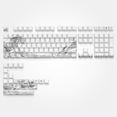 thumbnail image 4 of KOMI Shine Through Keycaps Set,PBT White keycap,Side Printed,Custom keycaps 75 Percent，Cherry Profile,Double Shot keycap for Gateron MX Switches Machine Keyboard（Wave of Kanagawa，only keycaps, 4 of 6