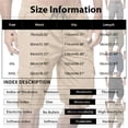 thumbnail image 3 of Mens Cargo Shorts Multi-Pocket Elastic Waist Shorts Drawstring Ripstop Straight Leg Cargo Shorts Casual Relaxed Fit Wild Outdoor Work Beach Shorts,Brown 3XL, 3 of 4