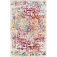 thumbnail image 1 of Unique Loom Richmond Medallion Border Rug  2' x 3' Rectangle Ivory/Fuschia, 1 of 1