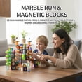 thumbnail image 3 of Ultra-Glow Magnetic Tile Race Track Building Blocks with 3D Pipe Maze and Luminous Rolling Spheres for Imaginative Engineering and Interactive Play, Professional Grade STEM Discovery Set, 3 of 10