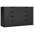 thumbnail image 7 of Afuhokles Wood Dresser 8 Drawer Double Tier Dresser, Modern Wood Chest of Drawer for Living Room, Bedroom, Black, 7 of 7